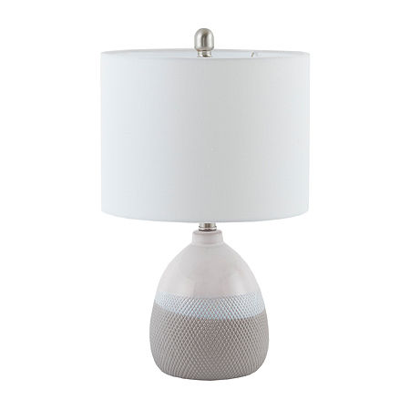 510 Design Driggs Ceramic Textured Table Lamp, One Size, Gray