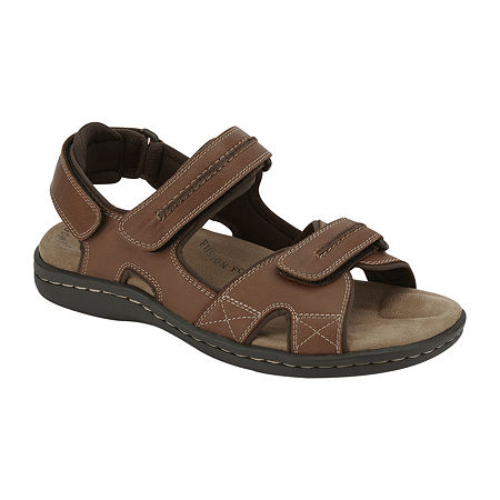 Dockers Mens Newpage Strap Sandals, 15 Wide, Brown