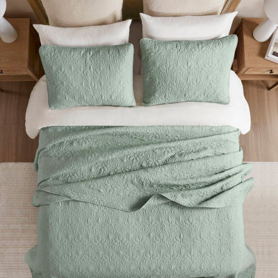 Madison Park Mansfield Oversized Antimicrobial Treated 3pc Bedspread Set