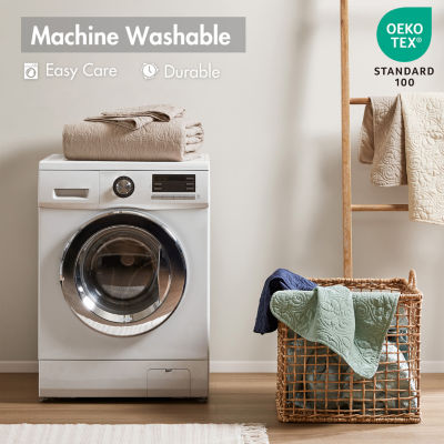 Madison Park Mansfield Oversized Antimicrobial Treated 3pc Bedspread Set