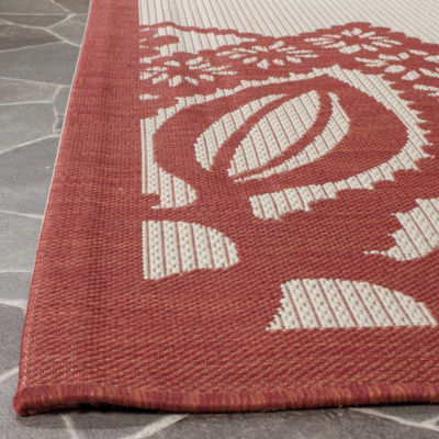 Safavieh Courtyard Collection Kimberly Oriental Indoor/Outdoor Runner Rug