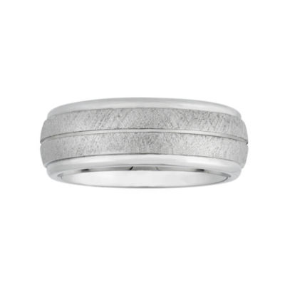 Mens 8MM Cobalt Wedding Band