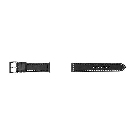 Samsung Galaxy 46mm Compatible Mens Black Leather Watch Band Gp-R765breeeaa