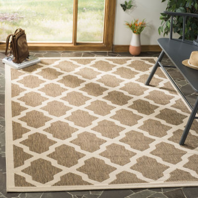 Safavieh Courtyard Collection Bailey Geometric Indoor/Outdoor Area Rug