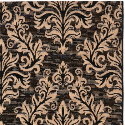Safavieh Courtyard Collection Domhnall Floral Indoor/Outdoor Runner Rug