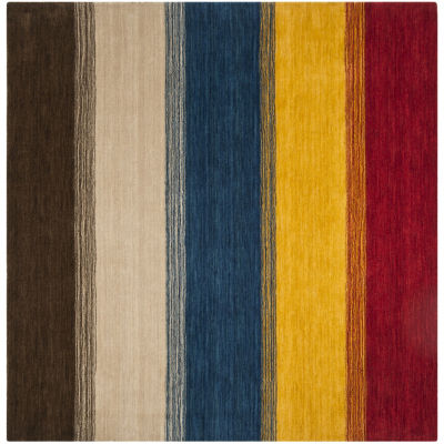Safavieh Himalaya Collection Ilarion Striped Square Area Rug