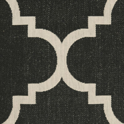 Safavieh Courtyard Collection Gina Geometric Indoor/Outdoor Square Area Rug