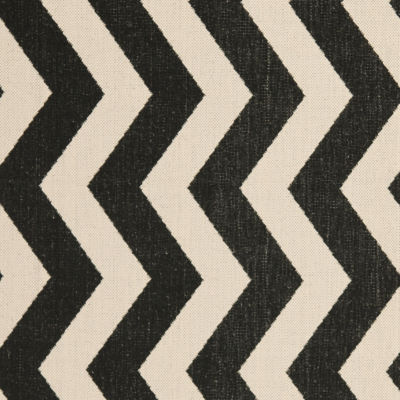 Safavieh Courtyard Collection Kalisha Geometric Indoor/Outdoor Round Area Rug