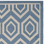 Safavieh Courtyard Collection Carmella Geometric Indoor/Outdoor Square Area Rug