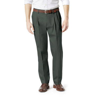 Dockers men's easy classic pleated fit on sale khaki stretch pants