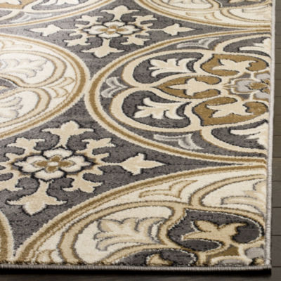 Safavieh Lyndhurst Collection Evette Floral SquareArea Rug