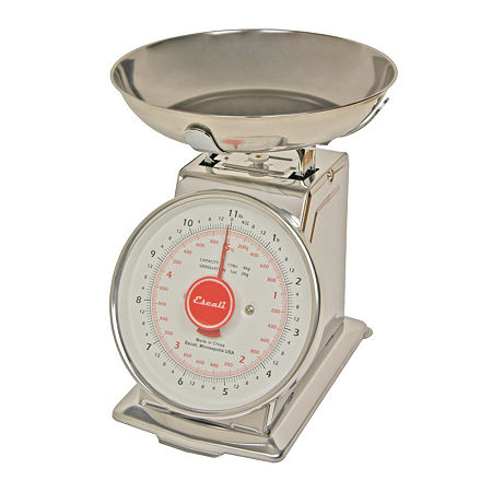 Escali Mercado Dial Scale With Bowl Food Scale, One Size, Stainless Steel