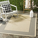 Safavieh Courtyard Collection Trina Bordered Indoor/Outdoor Square Area Rug