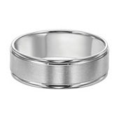 Mens 14K White Gold 6MM Light Comfort-Fit Wedding Band - JCPenney