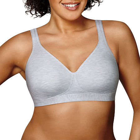 Playtex 18 Hour Cotton Stretch Ultimate Lift & Support Wireless Full Coverage Bra-Us474c, Dd, Gray