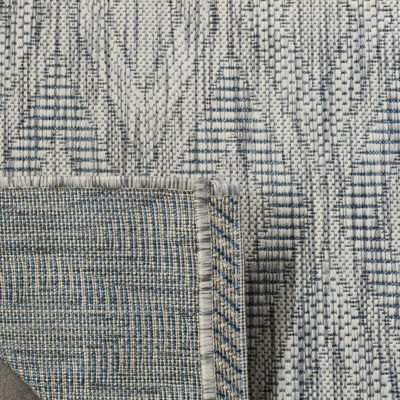 Safavieh Courtyard Collection Elisa Geometric Indoor/Outdoor Runner Rug