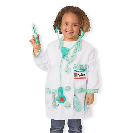 Melissa & Doug Doctor Role Play Unisex Dress Up Costume, One Size, Multiple Colors