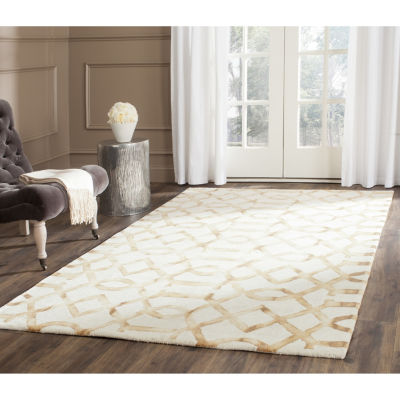 Safavieh Dip Dye Collection Diamond Geometric Square Area Rug