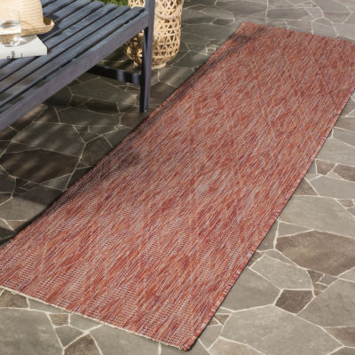 Safavieh Courtyard Collection Elisa Geometric Indoor/Outdoor Runner Rug