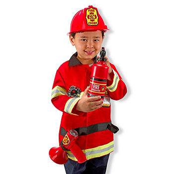 Child Fire Fighter Man Chief Firefighter Fireman Red Plastic Helmet Costume  Hat