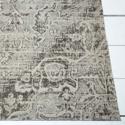 Nicole Miller Patio Sofia Fleur Medallion Loomed Rectangular Outdoor Area Rug