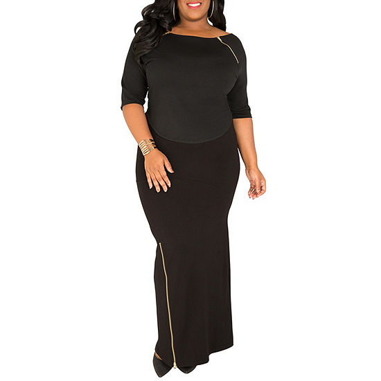 Poetic Justice Curvy French Terry Knit Maxi Skirt - JCPenney