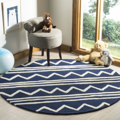 Safavieh Kids Collection Fion Geometric Round Area Rug