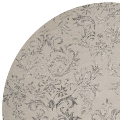 Safavieh Glamour Collection Aaron Damask Round Area Rug