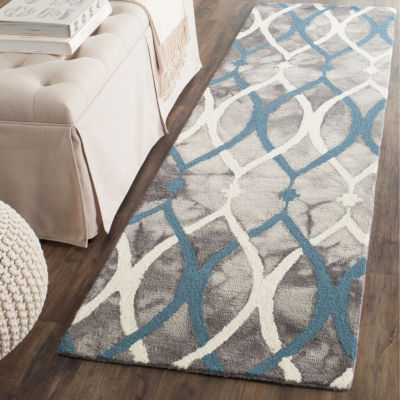 Safavieh Dip Dye Collection Harlan Geometric Runner Rug