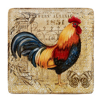 Certified International Tuscan Rooster Serving Platter With