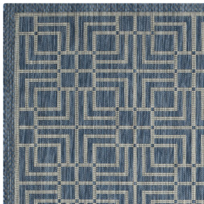 Safavieh Courtyard Collection Adelaide Geometric Indoor/Outdoor Area Rug