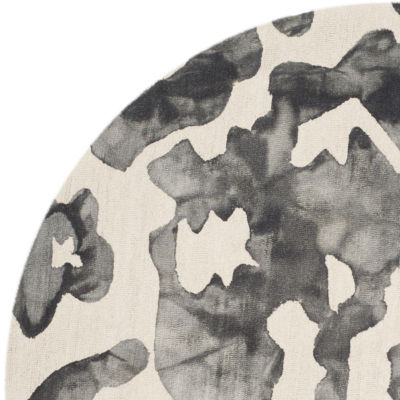 Safavieh Dip Dye Collection Emma Abstract Round Area Rug