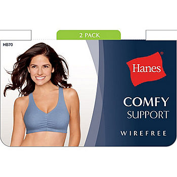 Hanes® Get Cozy Pullover ComfortFlex® Wirefree Bra (2-Pack