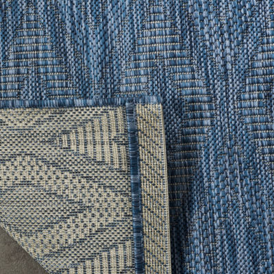 Safavieh Courtyard Collection Elisa Geometric Indoor/Outdoor Runner Rug