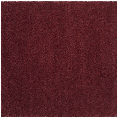 Safavieh Santa Monica Shag Collection Ainsley Solid Square Area Rug