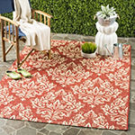 Safavieh Courtyard Collection Domhnall Floral Indoor/Outdoor Square Area Rug