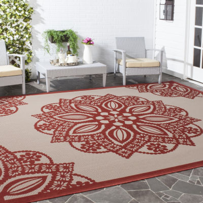Safavieh Courtyard Collection Kimberly Oriental Indoor/Outdoor Area Rug