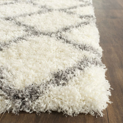 Safavieh Montreal Shag Collection Grover Geometric Runner Rug