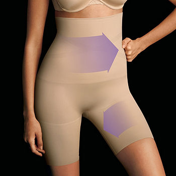 Maidenform Control It! Slim Waisters Hi-Waist Thigh Slimmers_Latte Lift_S  at  Women's Clothing store
