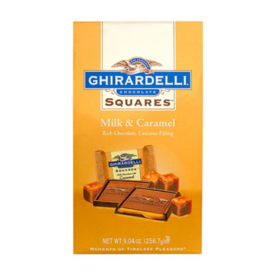 Ghirardelli Chocolate Squares Milk & Caramel 9.04 oz 2 Pack