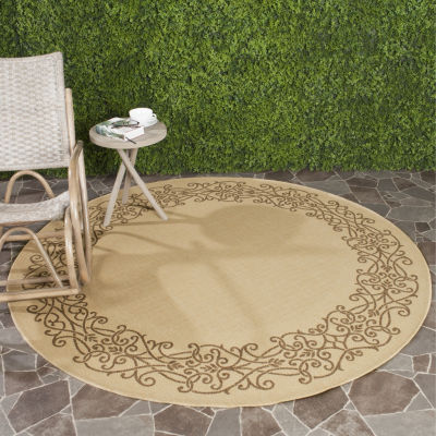 Safavieh Dara Oriental Indoor Outdoor Round Area Rug