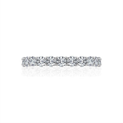 Diamonart® Cubic Zirconia Sterling Silver Eternity Band Ring