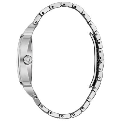 Bulova Phantom Mens Silver Tone Stainless Steel Bracelet Watch 96b296