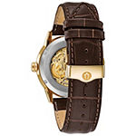 Bulova Sutton Mens Brown Leather Strap Watch 97a138