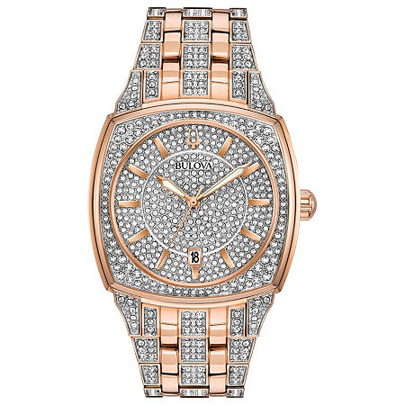 Bulova Phantom Mens Two Tone Stainless Steel Bracelet Watch 98b324, One Size -  05179620018