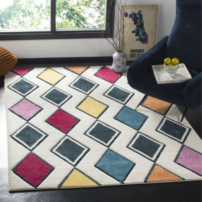 Safavieh Hollywood Collection Stripes Geometric Area Rug