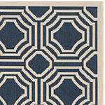 Safavieh Courtyard Collection Torma Geometric Indoor/Outdoor Square Area Rug