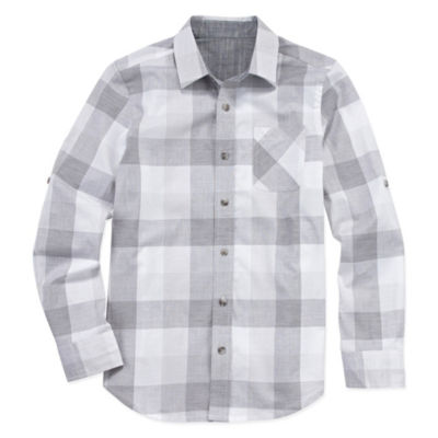 Arizona Long Sleeve Button-Front Shirt Boys