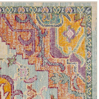 Safavieh Crystal Collection Jermaine Oriental Square Area Rug