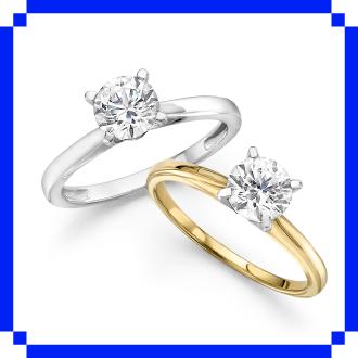 1 CT. Solitaire Rings